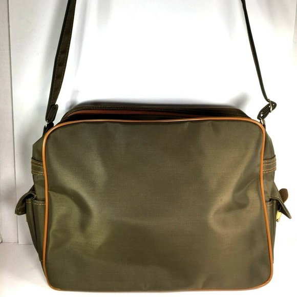 Mr Roberts RARE Olive Green Carry On Travel Bag - Picture 2 of 12